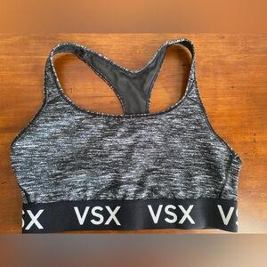 VSX Charcoal and Black Sports Bra